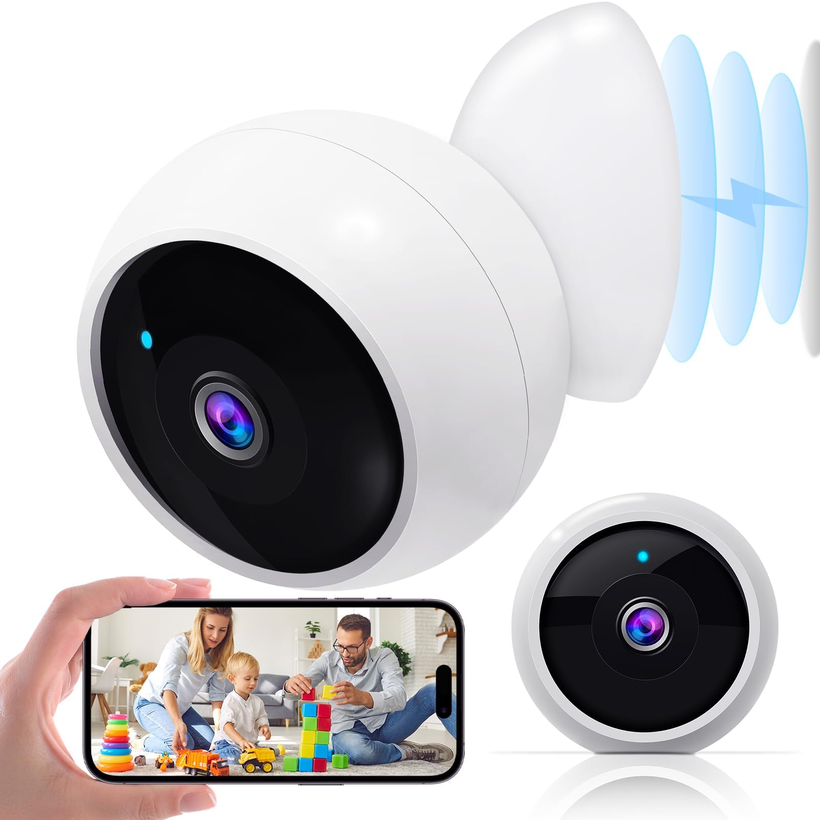 AMTIFO Smart Wireless Outdoor Security Cameras - Long Battery Life for Home Security
| AMTIFO Wireless Magnetic Securit