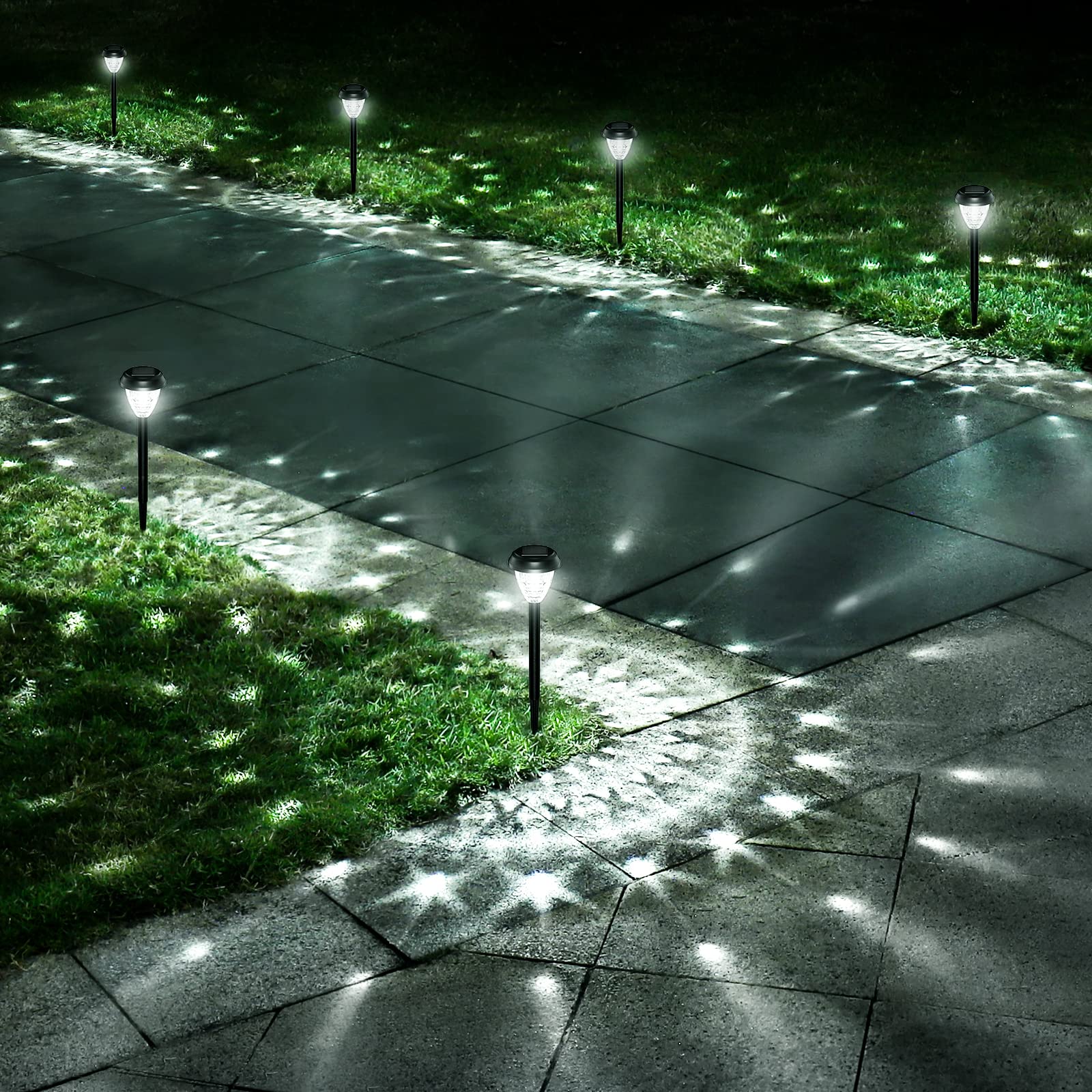 Super Bright Waterproof Solar Lights for Outdoor Pathway and Patio