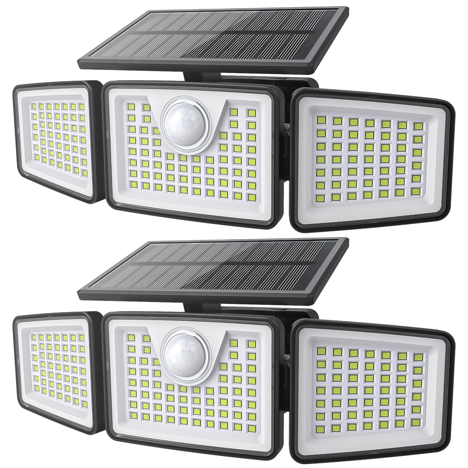  2500LM Solar Lights Outdoor with Motion Sensor Global Recycled Standard
| 3 Head 270° Wide Angle Street Area Lights IP6